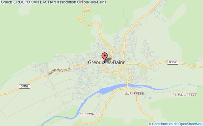 plan association Groupo San Bastian Gréoux-les-Bains