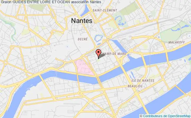 plan association Guides Entre Loire Et Ocean Nantes