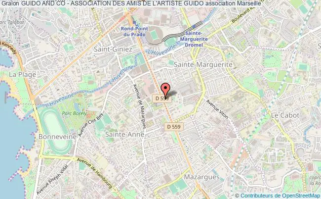 plan association Guido And Co - Association Des Amis De L'artiste Guido Marseille
