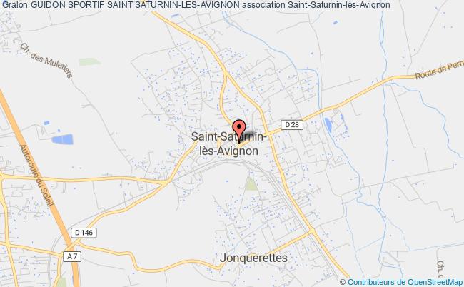 plan association Guidon Sportif Saint Saturnin-les-avignon Saint-Saturnin-lès-Avignon