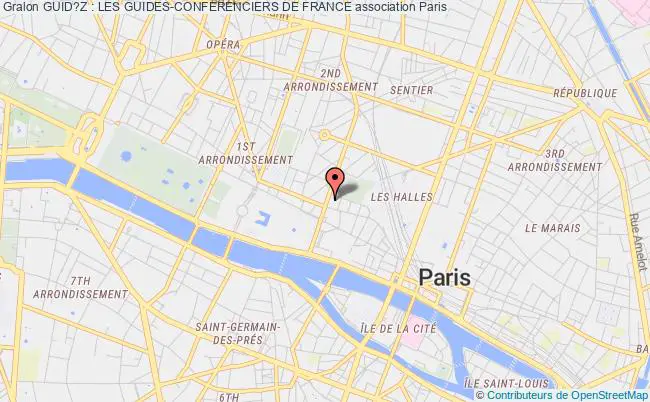 plan association Guid?z : Les Guides-conferenciers De France Paris