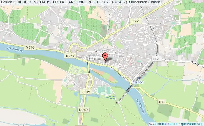 plan association Guilde Des Chasseurs À L'arc D'indre Et Loire (gca37) Chinon