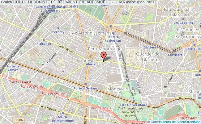 plan association Guilde Hedoniste Pour L'aventure Automobile - Ghaa Paris
