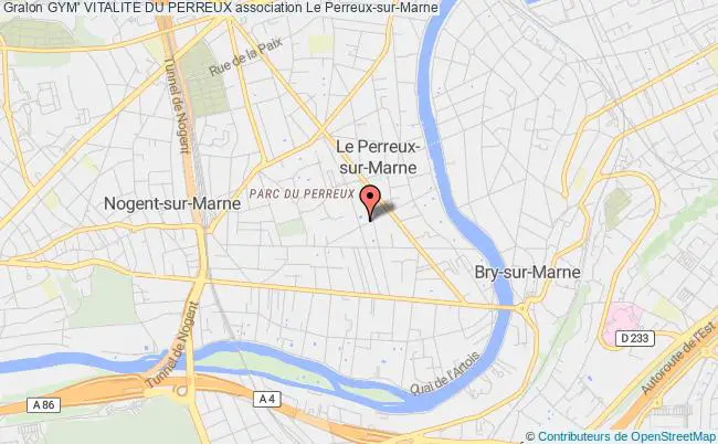 plan association Gym' Vitalite Du Perreux Le Perreux-sur-Marne