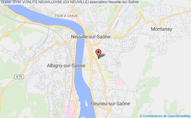 plan association Gym' VitalitÉ Neuvilloise (gv Neuville) Neuville-sur-Saône