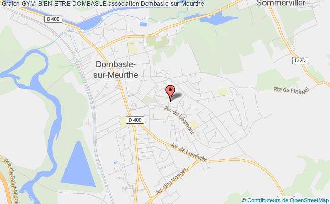 plan association Gym-bien-etre Dombasle Dombasle-sur-Meurthe