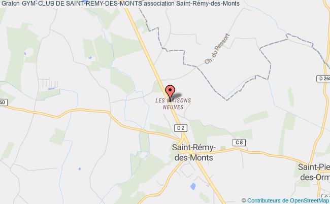 plan association Gym-club De Saint-remy-des-monts Saint-Rémy-des-Monts