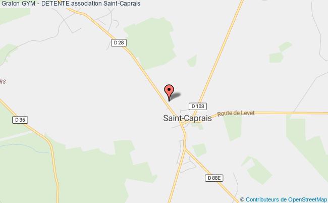 plan association Gym - Detente Saint-Caprais