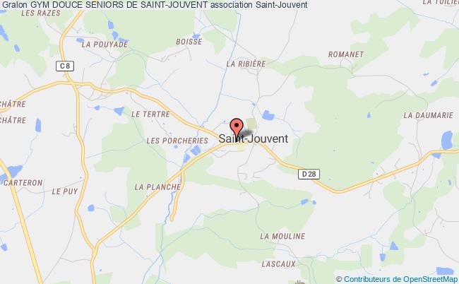 plan association Gym Douce Seniors De Saint-jouvent Saint-Jouvent