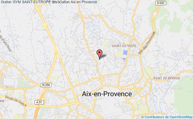 plan association Gym Saint-eutrope Aix-en-Provence