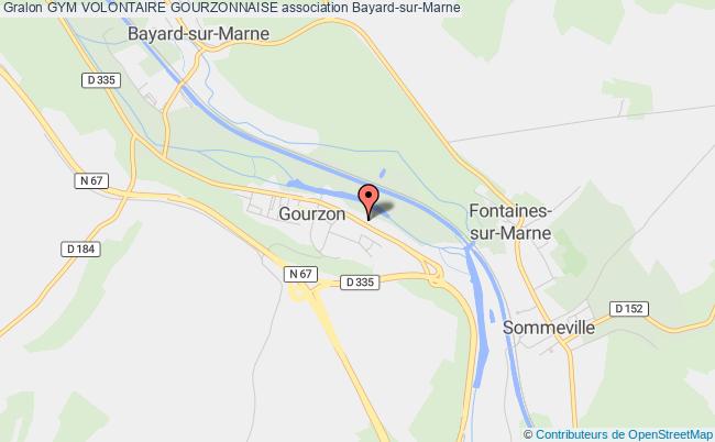 plan association Gym Volontaire Gourzonnaise Bayard-sur-Marne