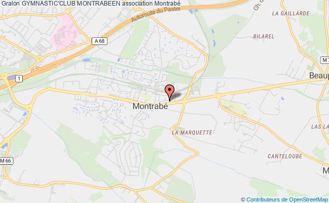 plan association Gymnastic'club Montrabeen Montrabé