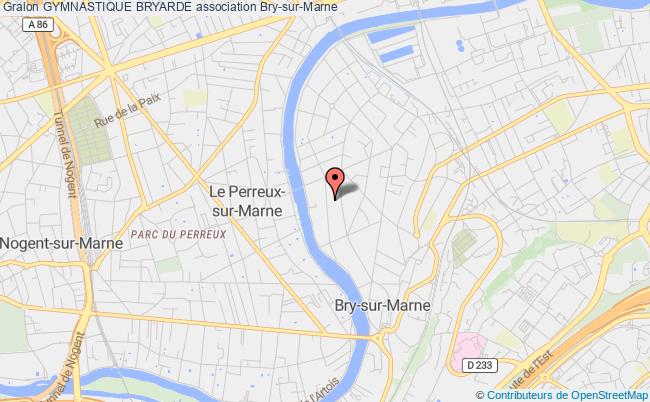 plan association Gymnastique Bryarde Bry-sur-Marne