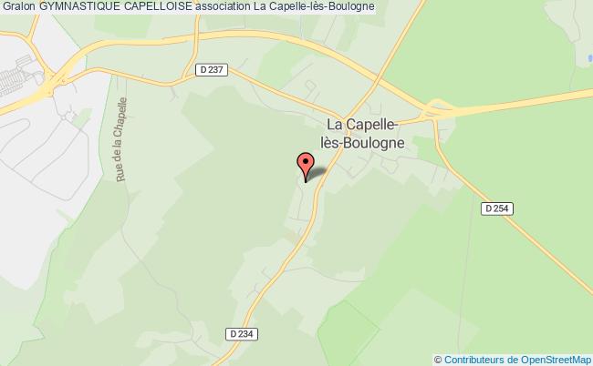 plan association Gymnastique Capelloise La    Capelle-lès-Boulogne