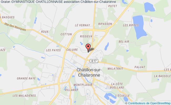 plan association Gymnastique Chatillonnaise Châtillon-sur-Chalaronne