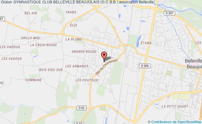 plan association Gymnastique Club Belleville Beaujolais (g.c.b.b.) Belleville-en-Beaujolais