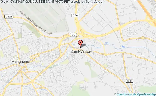 plan association Gymnastique Club De Saint Victoret Saint-Victoret