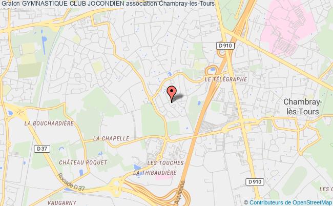 plan association Gymnastique Club Jocondien Chambray-lès-Tours