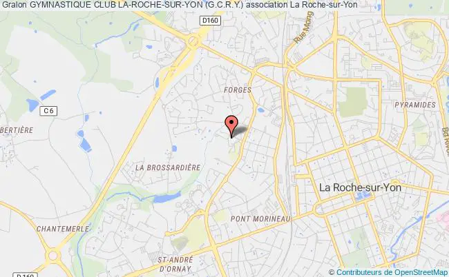 plan association Gymnastique Club La-roche-sur-yon (g.c.r.y.) La    Roche-sur-Yon