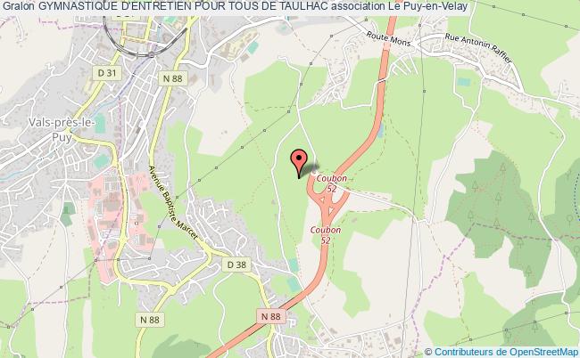 plan association Gymnastique D'entretien Pour Tous De Taulhac Le Puy-en-Velay