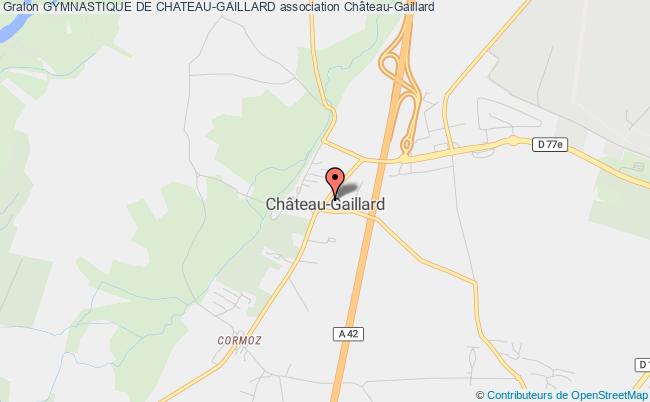 plan association Gymnastique De Chateau-gaillard Château-Gaillard