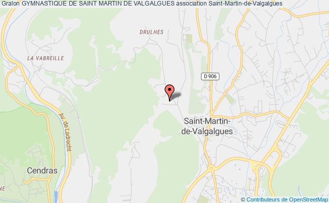 plan association Gymnastique De Saint Martin De Valgalgues Saint-Martin-de-Valgalgues