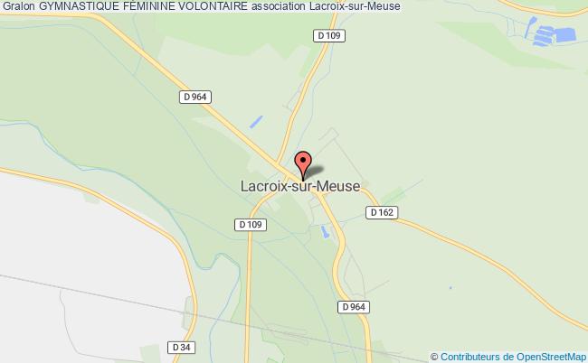 plan association Gymnastique FÉminine Volontaire Lacroix-sur-Meuse