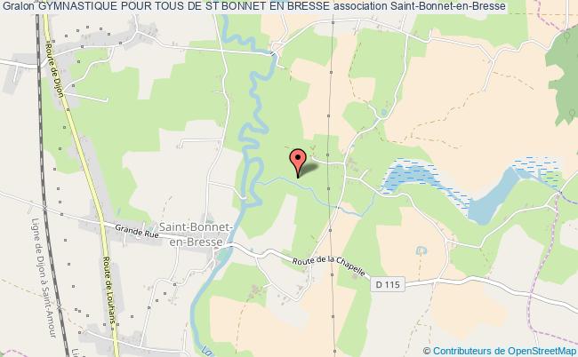 plan association Gymnastique Pour Tous De St Bonnet En Bresse Saint-Bonnet-en-Bresse