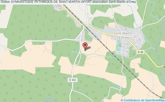 plan association Gymnastique Rythmique De Saint Martin Sport Saint-Martin-d'Oney