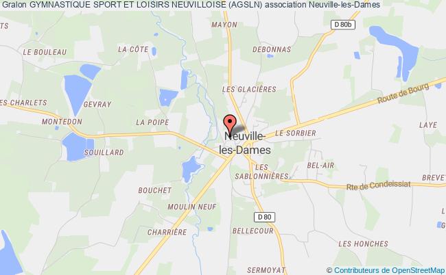 plan association Gymnastique Sport Et Loisirs Neuvilloise (agsln) Neuville-les-Dames