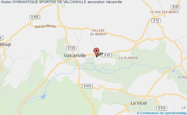 plan association Gymnastique Sportive De Valcanville Valcanville