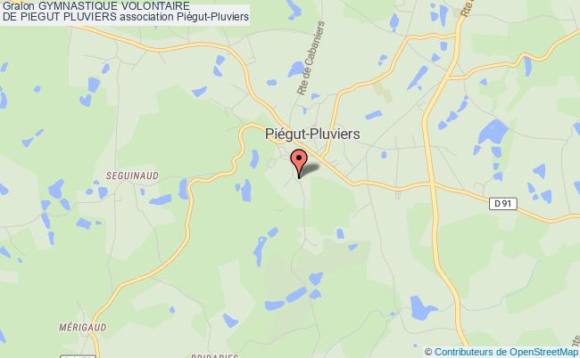 plan association Gymnastique Volontaire 
De Piegut Pluviers Piégut-Pluviers