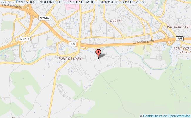 plan association Gymnastique Volontaire 'alphonse Daudet' Aix-en-Provence