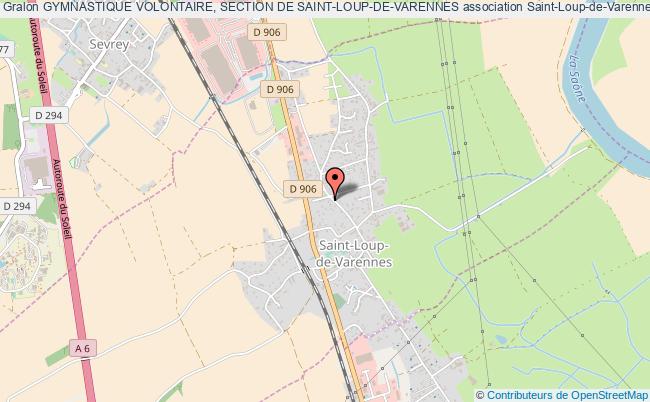 plan association Gymnastique Volontaire, Section De Saint-loup-de-varennes Saint-Loup-de-Varennes