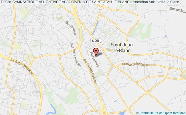 plan association Gymnastique Volontaire Association De Saint Jean Le Blanc Saint-Jean-le-Blanc