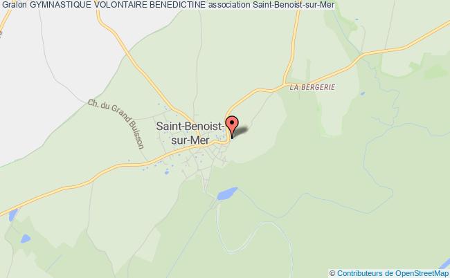 plan association Gymnastique Volontaire Benedictine Saint-Benoist-sur-Mer
