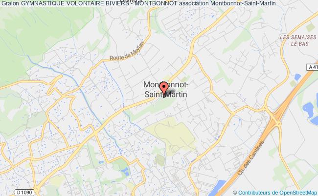 plan association Gymnastique Volontaire Biviers - Montbonnot Montbonnot-Saint-Martin