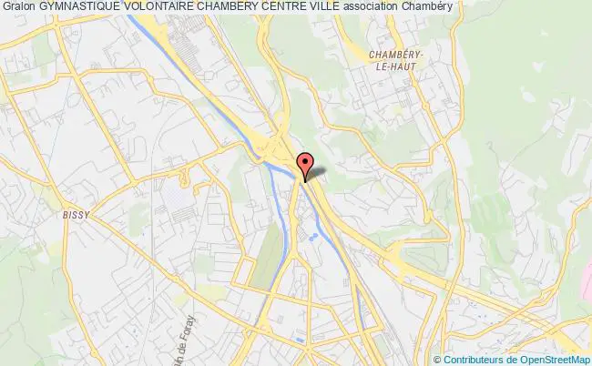 plan association Gymnastique Volontaire Chambery Centre Ville Chambéry