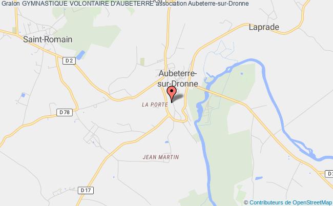 plan association Gymnastique Volontaire D'aubeterre Aubeterre-sur-Dronne