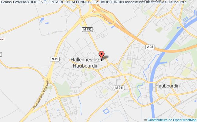plan association Gymnastique Volontaire D'hallennes Lez Haubourdin Hallennes-lez-Haubourdin