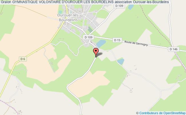 plan association Gymnastique Volontaire D'ourouer Les Bourdelins Ourouer-les-Bourdelins