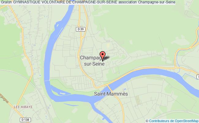 plan association Gymnastique Volontaire De Champagne-sur-seine Champagne-sur-Seine