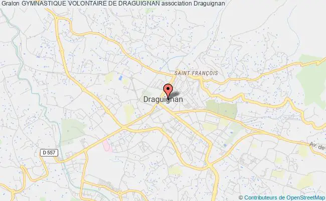 plan association Gymnastique Volontaire De Draguignan Draguignan