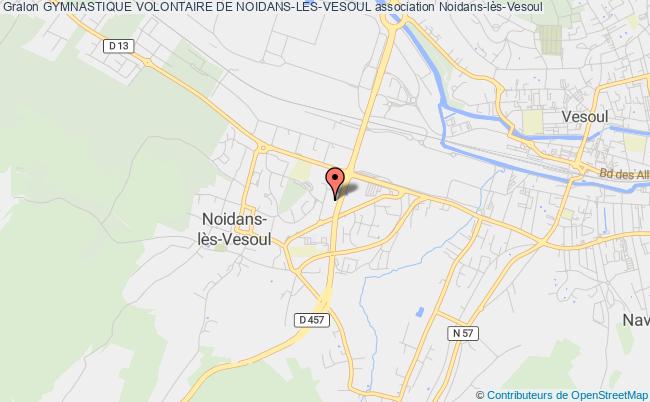 plan association Gymnastique Volontaire De Noidans-les-vesoul Noidans-lès-Vesoul