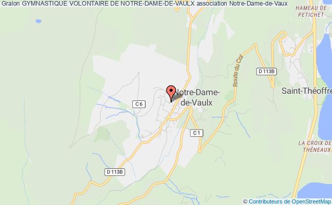 plan association Gymnastique Volontaire De Notre-dame-de-vaulx Notre-Dame-de-Vaulx
