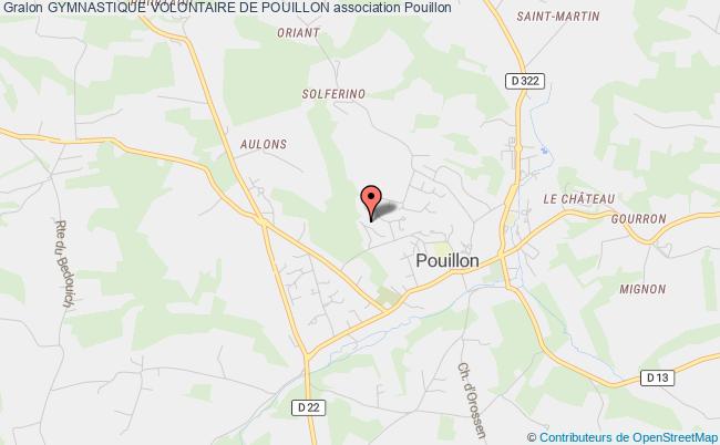 plan association Gymnastique Volontaire De Pouillon Pouillon