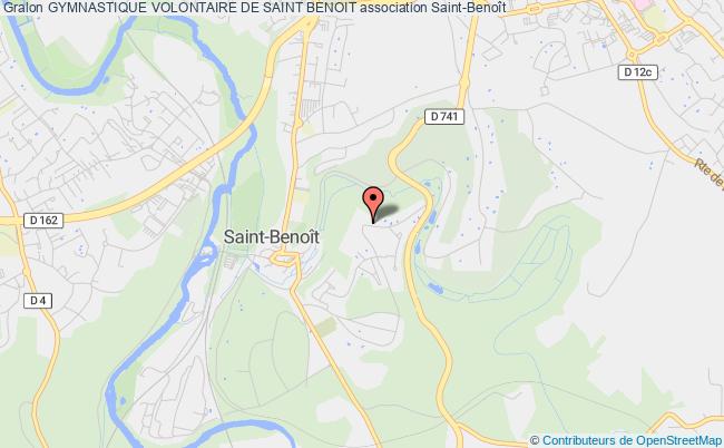 plan association Gymnastique Volontaire De Saint Benoit Saint-Benoît