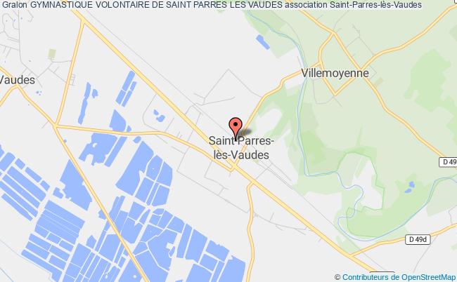 plan association Gymnastique Volontaire De Saint Parres Les Vaudes Saint-Parres-lès-Vaudes