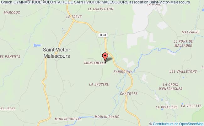 plan association Gymnastique Volontaire De Saint Victor Malescours Saint-Victor-Malescours