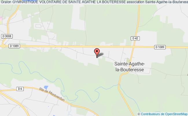 plan association Gymnastique Volontaire De Sainte Agathe La Bouteresse Sainte-Agathe-la-Bouteresse
